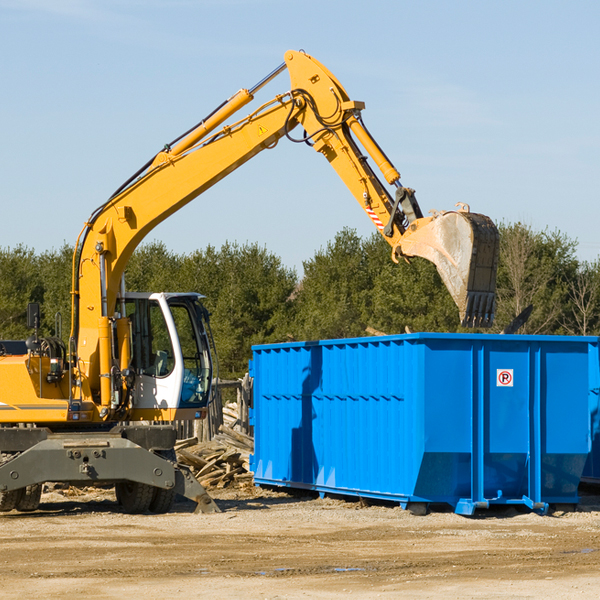 are there any restrictions on where a residential dumpster can be placed in Salineno North TX